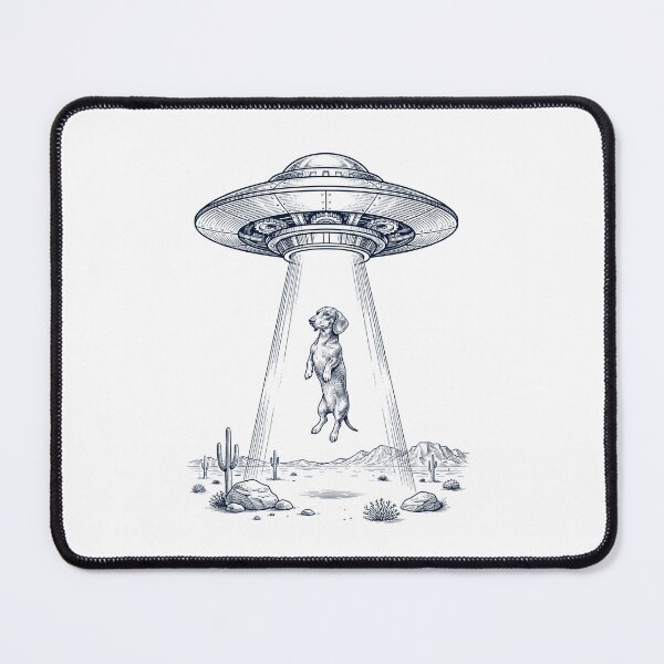 Item preview, Vintage Dachshund UFO Alien Western Dog Mom Dad Lover designed and sold by TerryConnells.