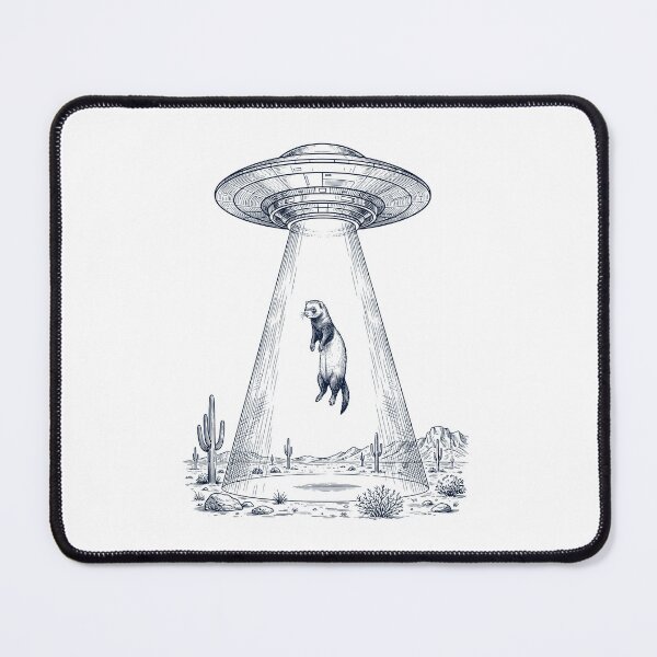 Item preview, Vintage Ferret UFO Alien Western Animal Lover designed and sold by TerryConnells.