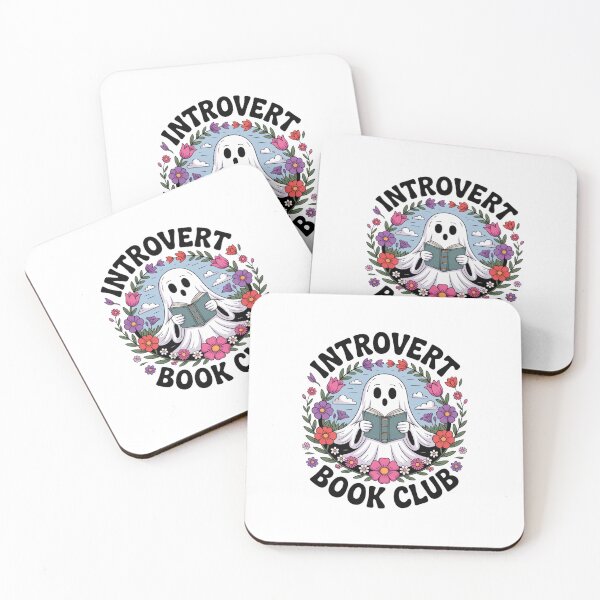 Item preview, Introvert Book Club Ghost Reading Cottage Core designed and sold by Peter Stawicki.