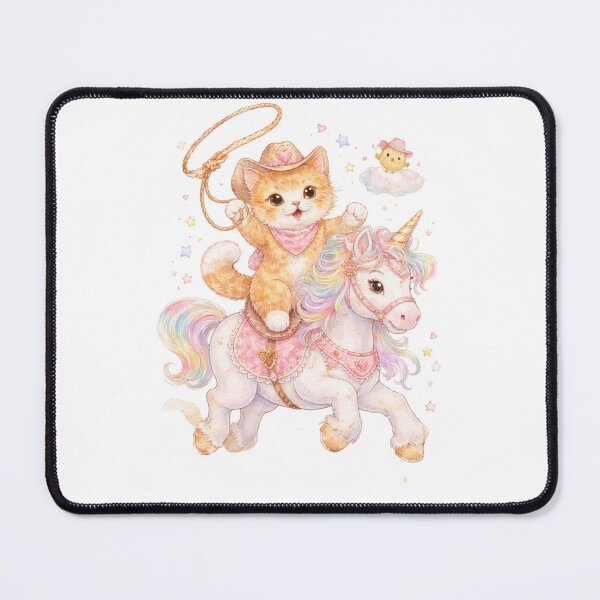 Item preview, Whimsical Y2K Cute design kitten ridind an unicorn designed and sold by kyest.