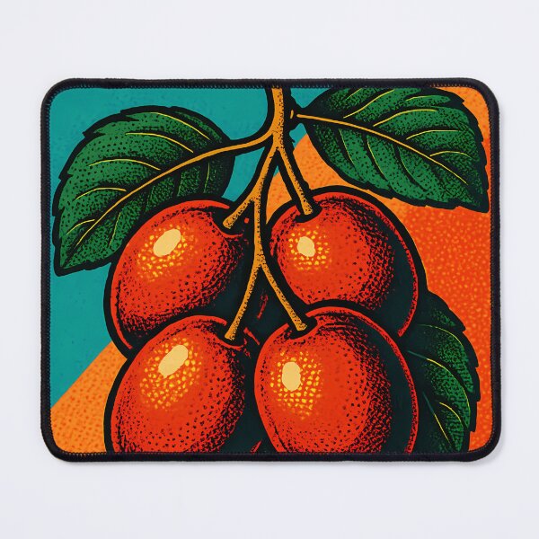 Item preview, Retro Pop Art Ziziphus | Vibrant Jujube Fruit Illustration | Bold Exotic Wild Fruit Aesthetic Design designed and sold by PaintedPixels01.