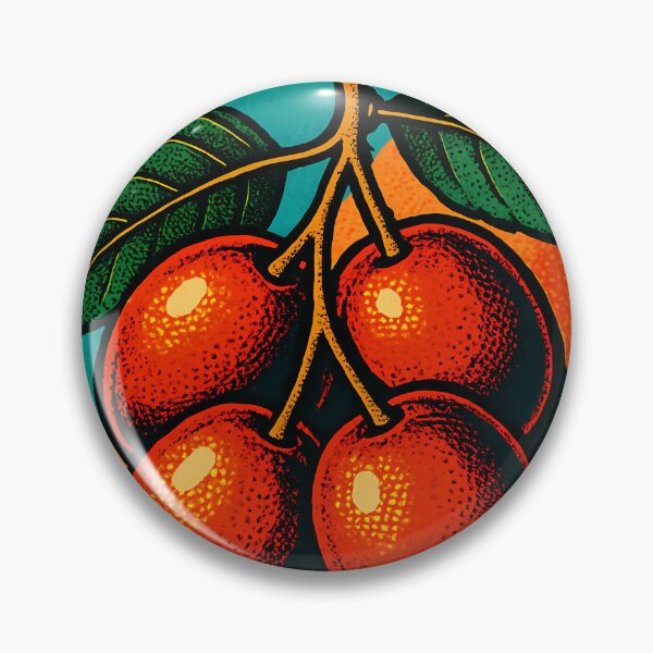 Artikelvorschau, Retro-Pop-Art-Ziziphus | Lebendige Jujube-Frucht-Illustration | Ästhetisches Design im Stil exotischer Wildfrüchte entworfen und verkauft von PaintedPixels01.