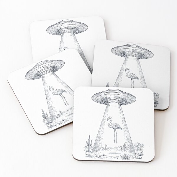 Item preview, Vintage Flamingo UFO Alien Western Animal Lover designed and sold by TerryConnells.