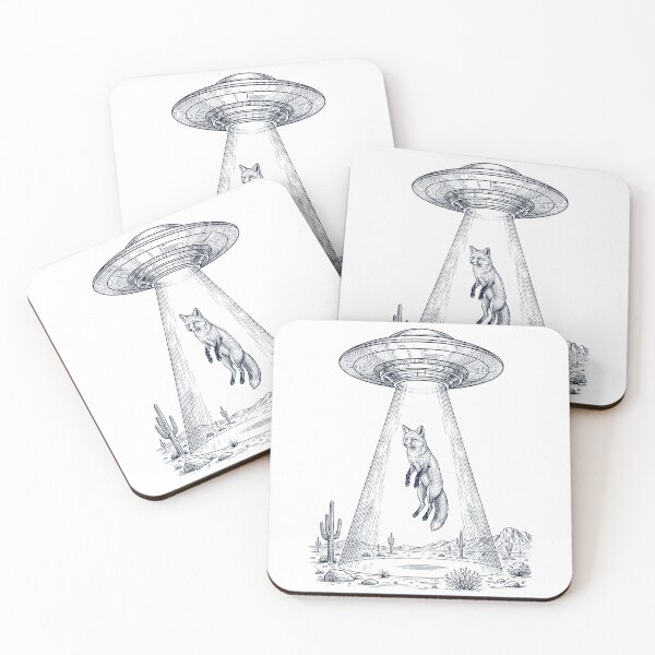 Item preview, Vintage Fox UFO Alien Western Animal Lover designed and sold by TerryConnells.