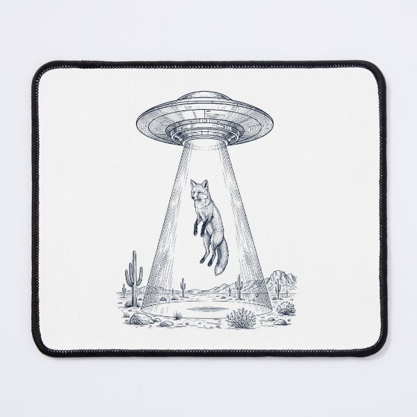 Item preview, Vintage Fox UFO Alien Western Animal Lover designed and sold by TerryConnells.