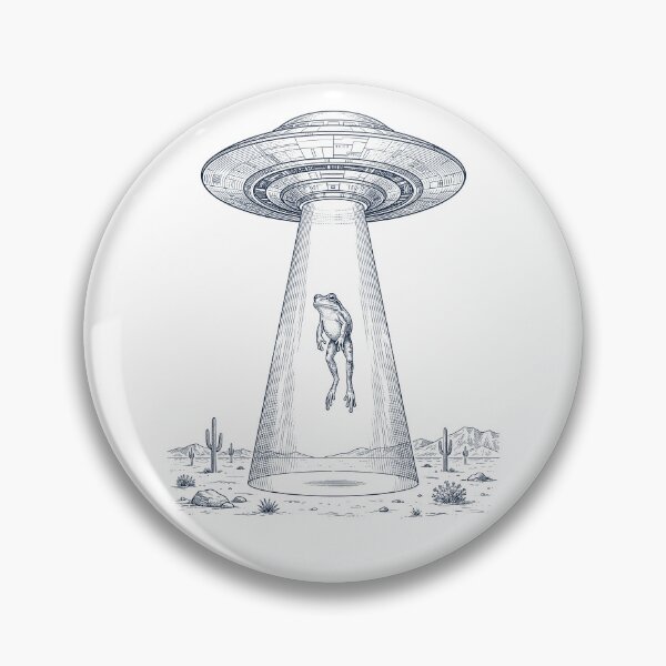 Item preview, Vintage Frog UFO Alien Western Animal Lover designed and sold by TerryConnells.