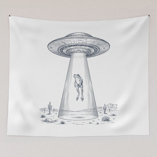 Item preview, Vintage Frog UFO Alien Western Animal Lover designed and sold by TerryConnells.