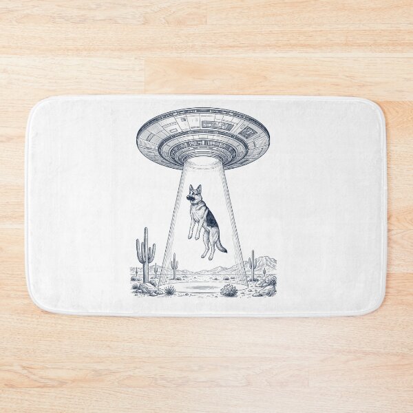 Item preview, Vintage German Shepherd UFO Alien Western Dog Mom Dad Lover designed and sold by TerryConnells.