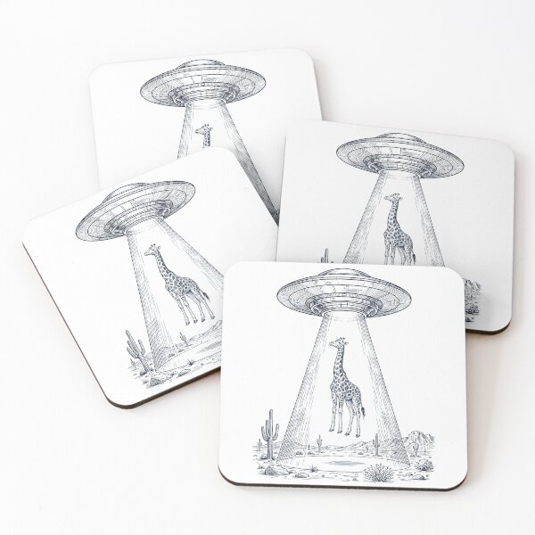 Item preview, Vintage Giraffe UFO Alien Western Animal Lover designed and sold by TerryConnells.