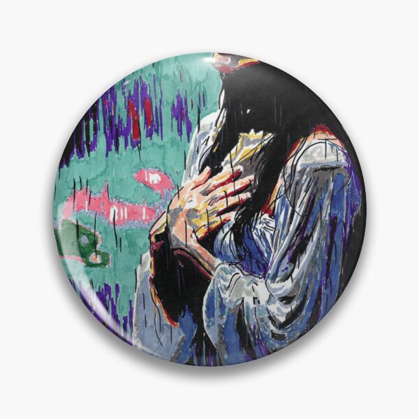 Item preview, Kneeling Figure in Rain Expressionist Portrait designed and sold by VesperaLin12.