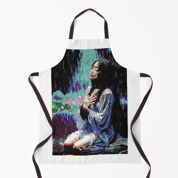 Item preview, Kneeling Figure in Rain Expressionist Portrait designed and sold by VesperaLin12.