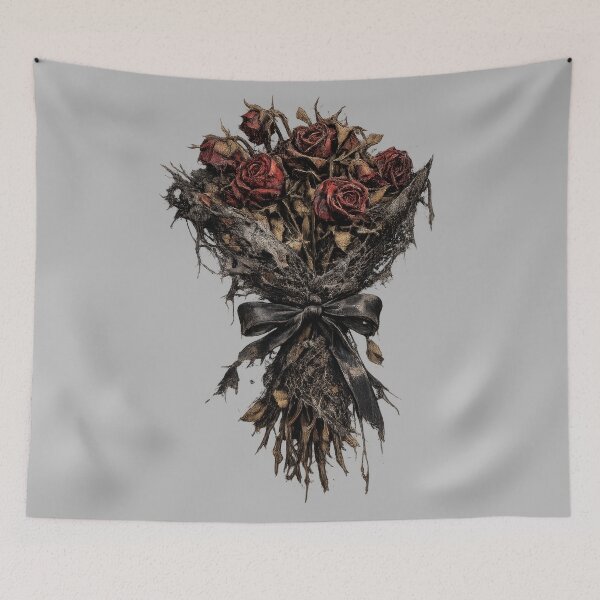 Item preview, Tattered Bouquet of Dried Red Roses designed and sold by jgvisualarts.