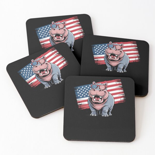 Item preview, Vintage Hippo USA Flag Sunglasses designed and sold by Dressed For  Duty.