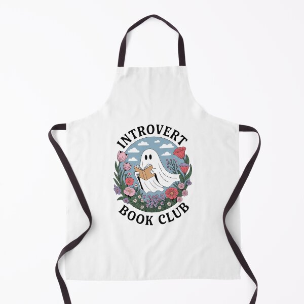 Item preview, Introvert Book Club Ghost Reading Boho Design designed and sold by Peter Stawicki.