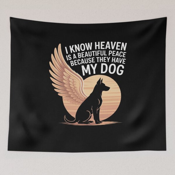 Item preview, I Know Heaven Is A Beautiful Place Because They Have My Dog designed and sold by Dressed For  Duty.