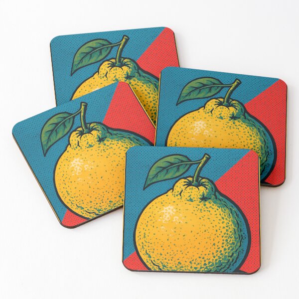 Item preview, Retro Pop Art Ugli Fruit | Vibrant Exotic Citrus Illustration | Bold Tropical Hybrid Fruit Aesthetic Design designed and sold by PaintedPixels01.