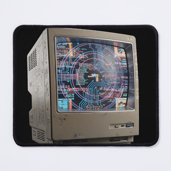 Item preview, CRT Glitch Command: Retro-Computing Nostalgia designed and sold by BGM by AI.