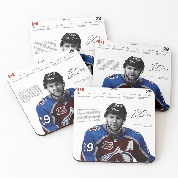 Item preview, Nathan MacKinnon designed and sold by Skeleton Hockey Department .