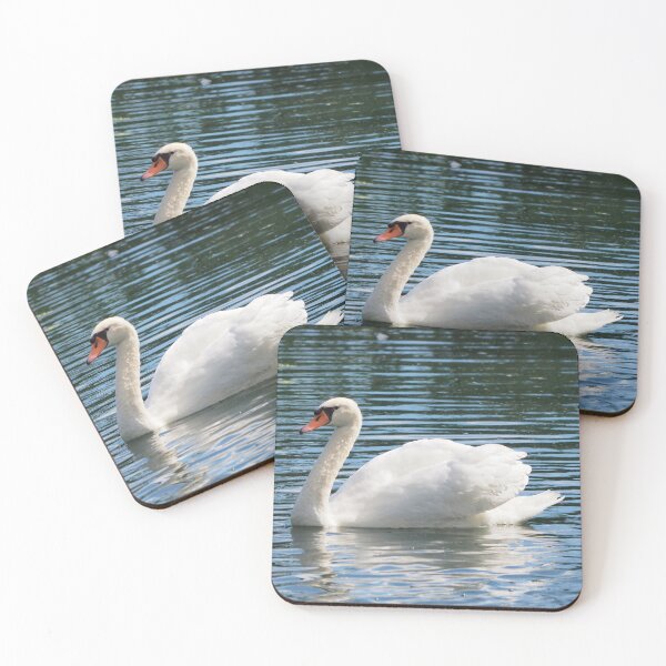 Item preview, A Beautiful Mute Swan Swimming In a Pond designed and sold by BackyardBirder.