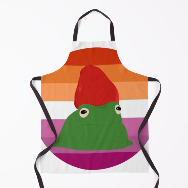 Item preview, Pride frog lesbian green designed and sold by NewtonCraig.