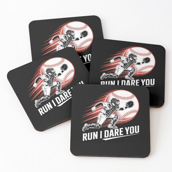 Item preview, Run Steal I Dare You Baseball Softball Catcher Sports Fan designed and sold by Dressed For  Duty.