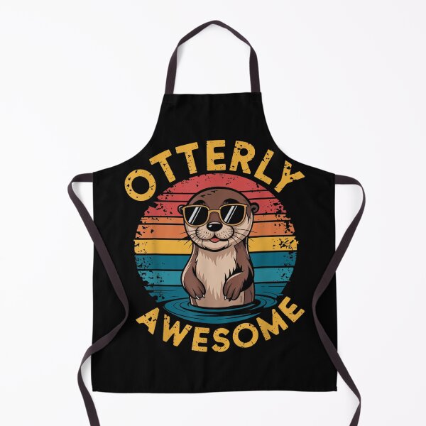 Item preview, otterly awesome funny otter sea animal retro designed and sold by 3INEKMIZAN.