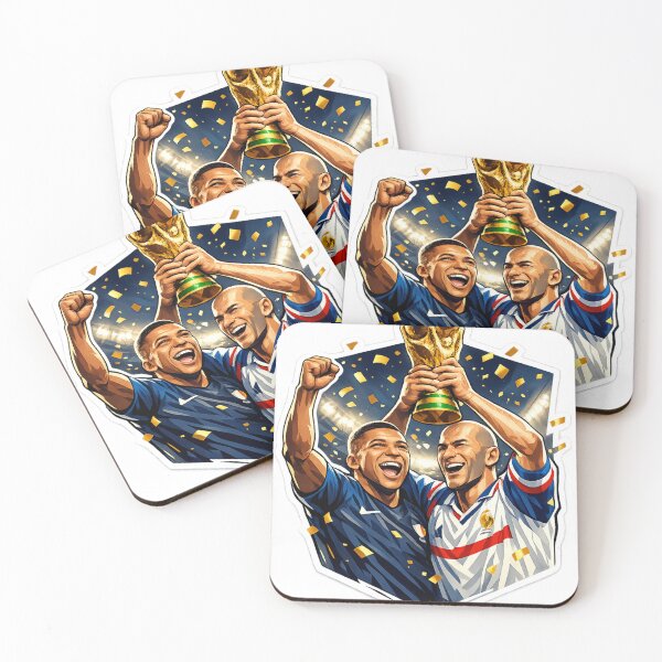Item preview, Legendary Football Heroes Celebration – World Cup Trophy Sticker | Inspirational Soccer Champions Art designed and sold by BuiltFor90.
