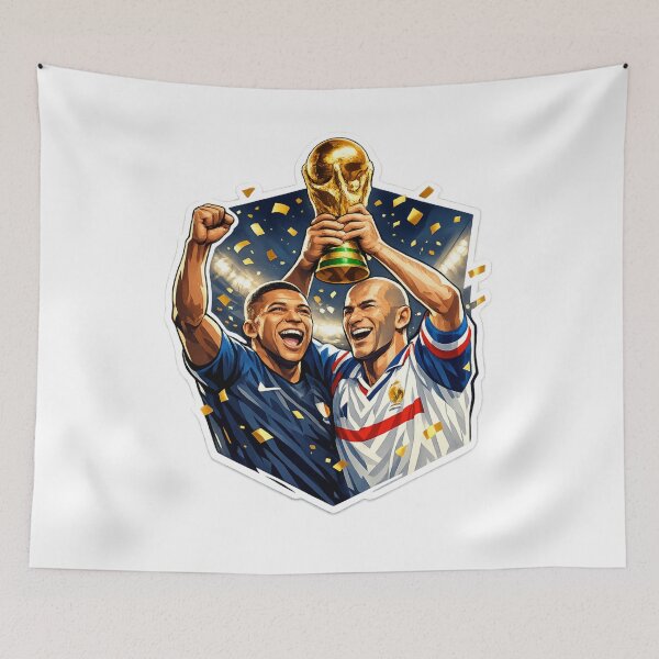 Item preview, Legendary Football Heroes Celebration – World Cup Trophy Sticker | Inspirational Soccer Champions Art designed and sold by BuiltFor90.