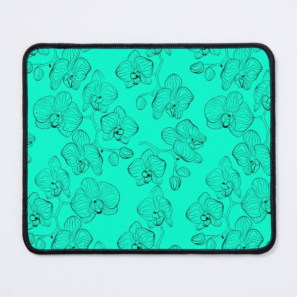 Item preview, Sketch black orchid flowers on bright background designed and sold by fuzzyfox.