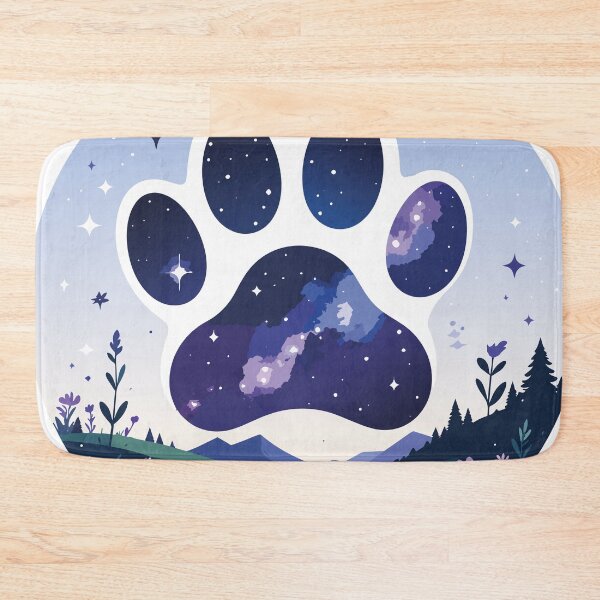 Item preview, Magic Cosmic Cat Paw Print Galaxy Nature Art designed and sold by BestChoiceService.