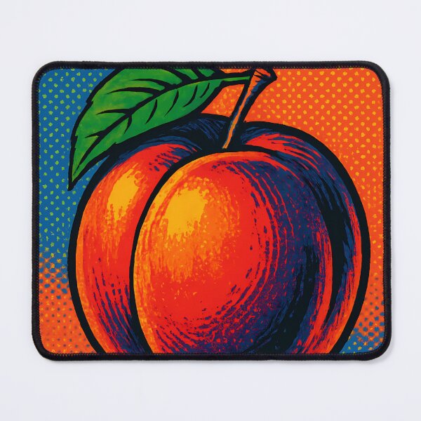 Item preview, Retro Pop Art Nectarine | Vibrant Stone Fruit Illustration | Bold Juicy Summer Aesthetic Design designed and sold by PaintedPixels01.