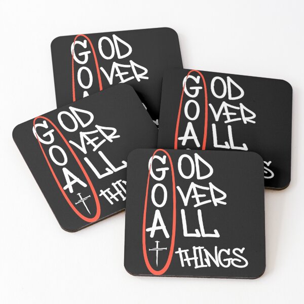 Item preview, GOAT God Over All Things Christian Typography designed and sold by margamPagenberg.