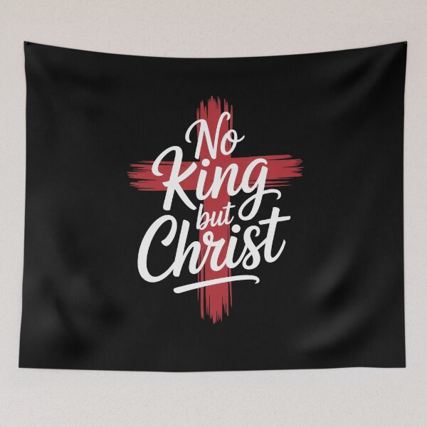 Item preview, No Christian King But Christ Cross God Jesus Faith designed and sold by Dressed For  Duty.