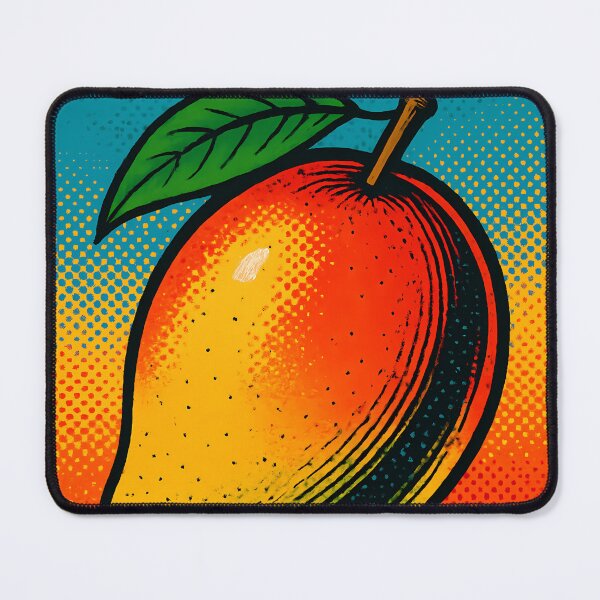 Item preview, Retro Pop Art Mango | Vibrant Tropical Fruit Illustration | Bold Juicy Exotic Summer Aesthetic Design designed and sold by PaintedPixels01.