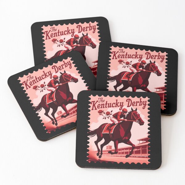 Item preview, Kentucky Derby stamp vintage designed and sold by JustuKitties.