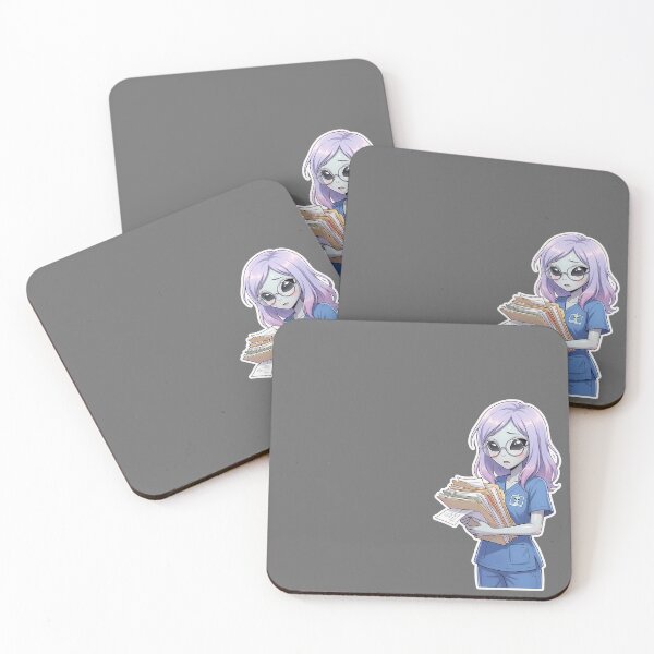Item preview, Stressed Alien Nurse Drowning in Paperwork designed and sold by Sunkhung.