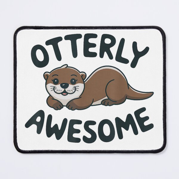 Item preview, otterly awesome funny otter sea animal retro designed and sold by 3INEKMIZAN.