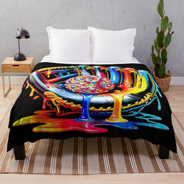 Item preview, Melting Pop Art Baseball Glove Explosion designed and sold by QuentinHarrow.