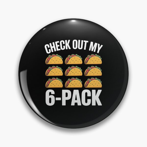 Item preview, 6 Pack Fitness Taco Funny Mexican Gym Top for Taco Lovers designed and sold by CHCsCollection.