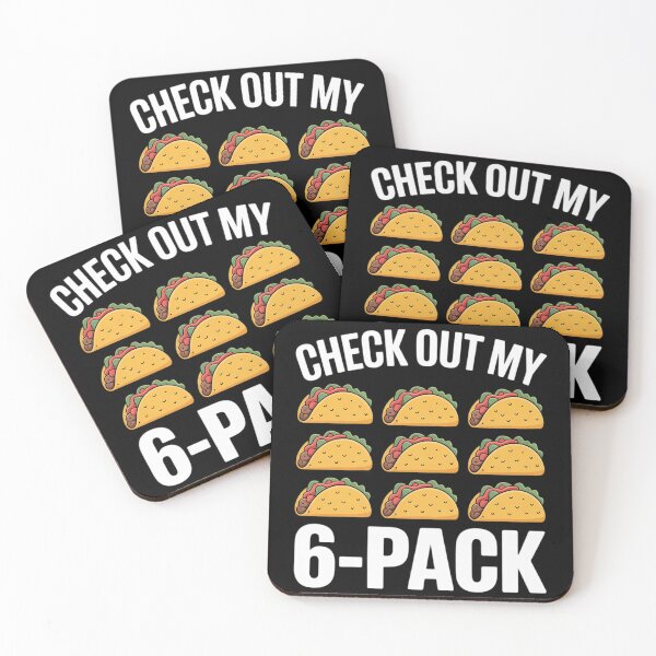 Item preview, 6 Pack Fitness Taco Funny Mexican Gym Top for Taco Lovers designed and sold by CHCsCollection.