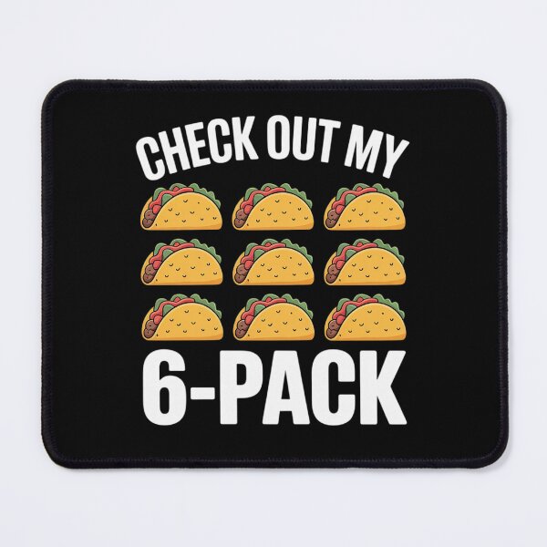 Item preview, 6 Pack Fitness Taco Funny Mexican Gym Top for Taco Lovers designed and sold by CHCsCollection.