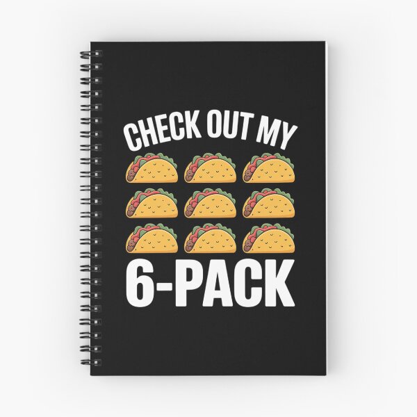Item preview, 6 Pack Fitness Taco Funny Mexican Gym Top for Taco Lovers designed and sold by CHCsCollection.