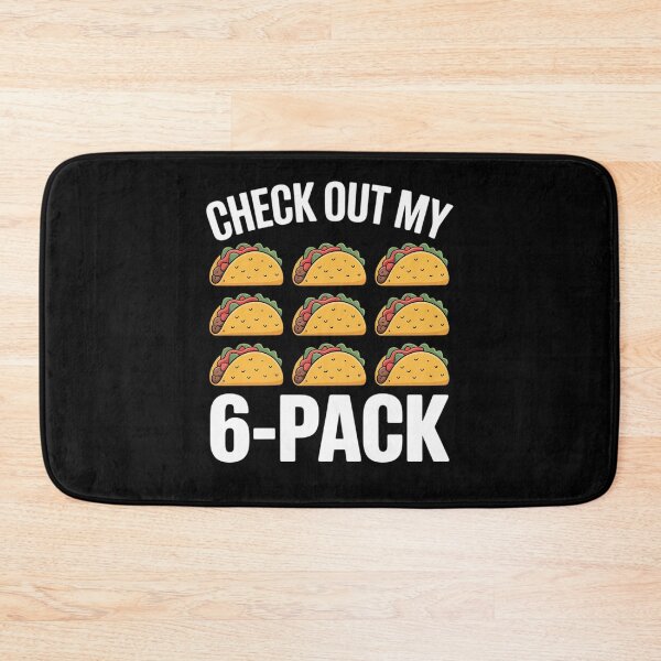 Item preview, 6 Pack Fitness Taco Funny Mexican Gym Top for Taco Lovers designed and sold by CHCsCollection.