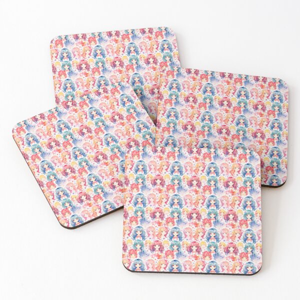 Item preview, Watercolor Anime - Cute Kuwaii Pattern designed and sold by EliteShadow.