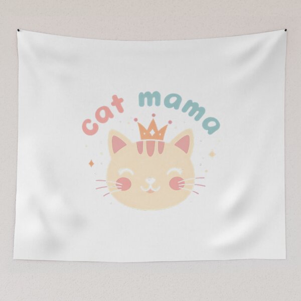 Item preview, Minimalist Cute Cat Mama Crown Feline designed and sold by chattsuede.