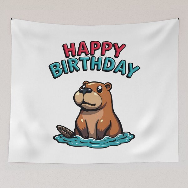 Item preview, Cute Funny Capybara Animal Lover Happy Birthday Gift Design  designed and sold by ArtDesignerHub.