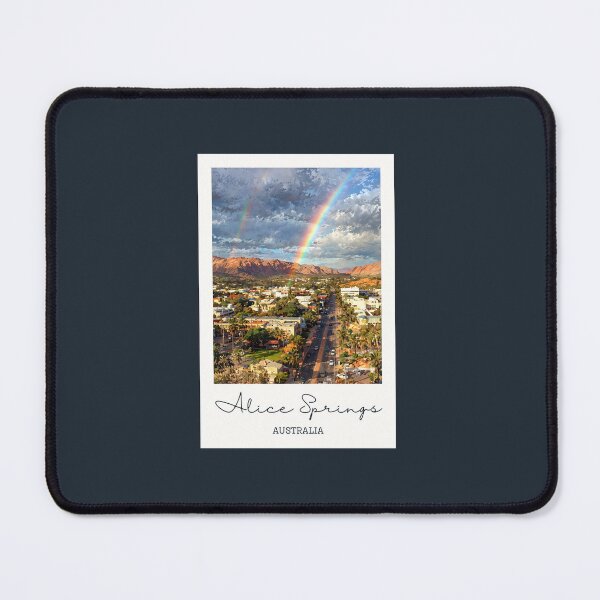 Item preview, Alice Springs Rainbow Over City - Vintage Souvenir designed and sold by twentytwo ART souvenir designs.