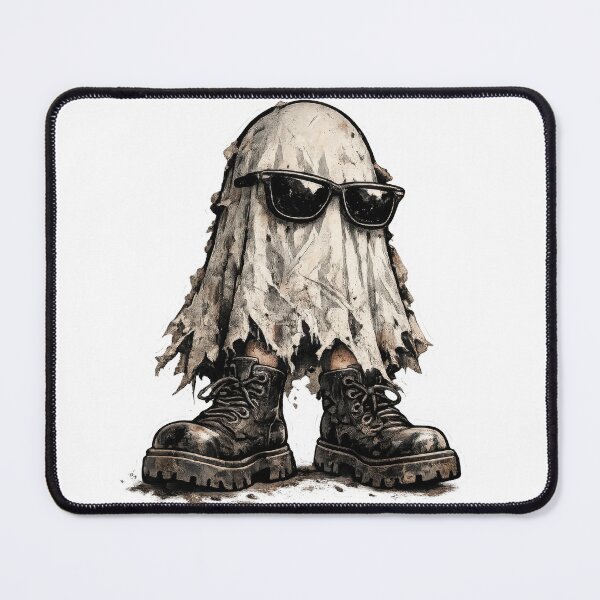Item preview, Cool Ghost in Sunglasses and Combat Boots designed and sold by jgvisualarts.
