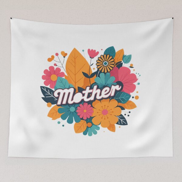 Item preview, Cheerful Floral Mother Design with Bouquet designed and sold by chattsuede.