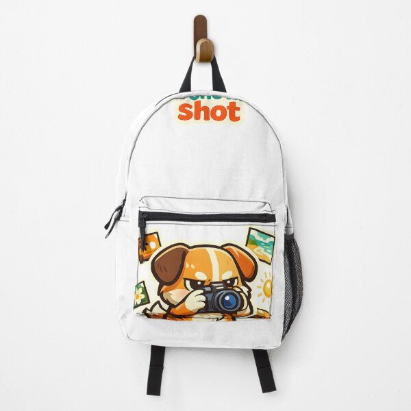 Item preview, "Just One More Shot" | Funny Photographer Dog & Vintage Camera designed and sold by Naviora.